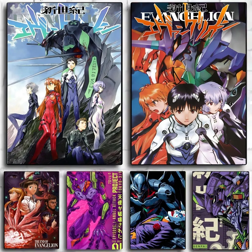 1pc Hot Classic Japanese Anime G-Genesis N-NeonS E-Evangelion Poster Posters Home Room Bar Cafe Decor Art Wall Painting Picture