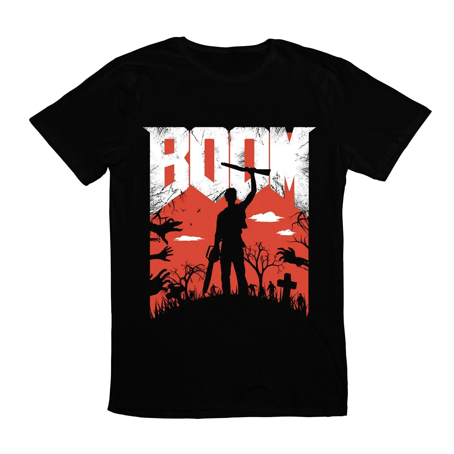 

Men Boom Doom Evil Death Space Marine Demon Apocalyptic Games T-Shirt