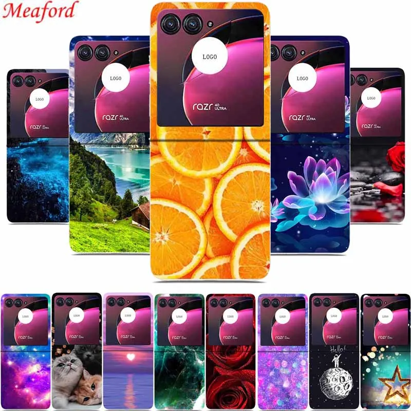 For Motorola Razr 50 Ultra Case 50Ultra Phone Cover Clear Plastic Hard PC Coque Fundas For Motorola Razr50 Ultra Fold Cases 6.9