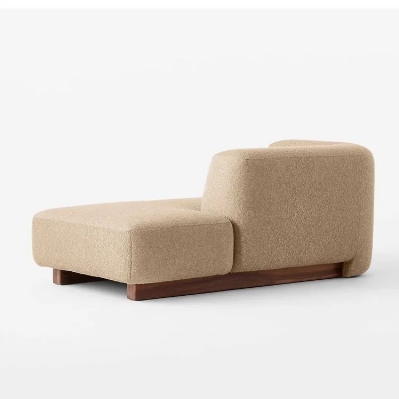 Scandinavische lichte luxe eenvoudige stoffen dubbele bank