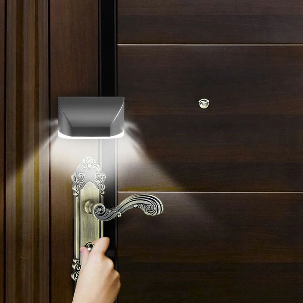 Luz infrarroja PIR para el hogar, Detector de encendido/apagado automático, cerradura de puerta, lámpara nocturna inalámbrica para escaleras, almacén, armario