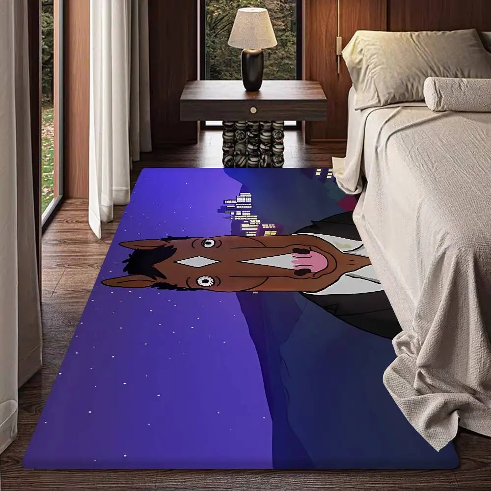Keset Kamar Mandi Anime BoJack Horseman Dekorasi Kamar Tidur Anak-anak Balkon Keset Anti Selip Karpet Selamat Datang Ruang Tamu