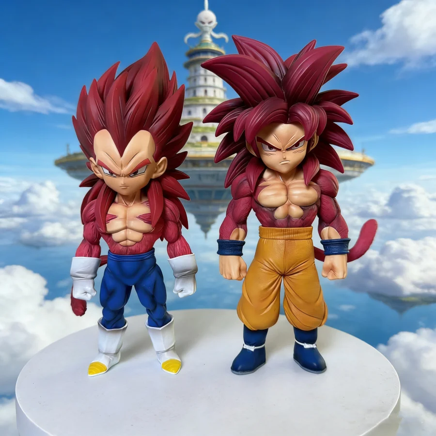 Figurines Dragon Ball Daima Super Saiyan Son Goku Ssj4 Vegeta, figurines d'action, 17 cm/6,69 pouces, statue en PVC, modèle de collection, jouets cadeaux