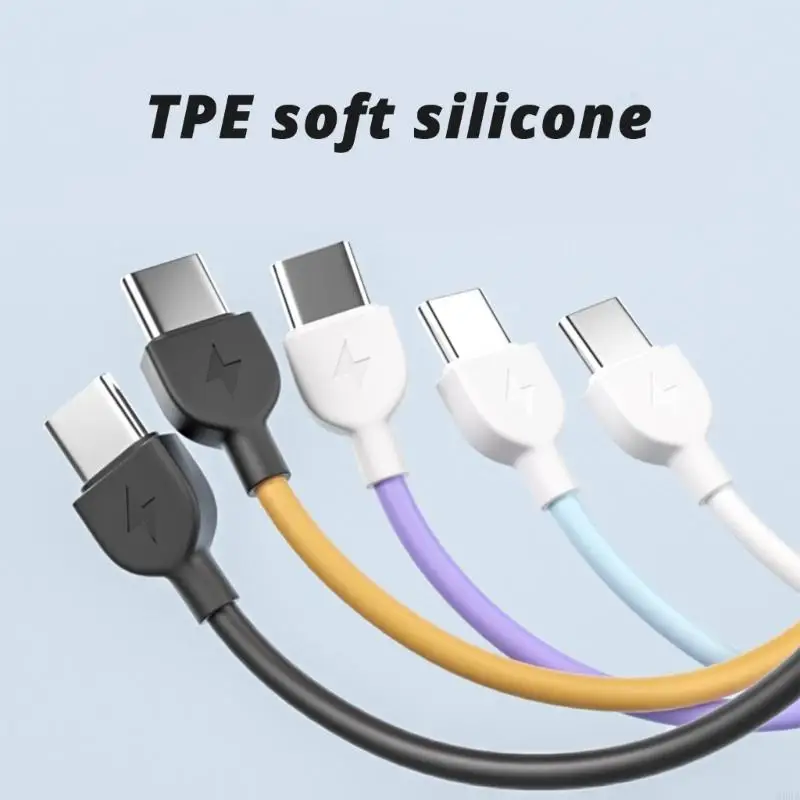 Lichtgewicht Type C tot type C kabel 60W snellaaddraad voor telefoontablet