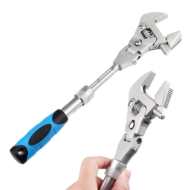

Adjustable 17mm Wrench Heavy Duty 90 Degree Folding Carbon Steel Customizable