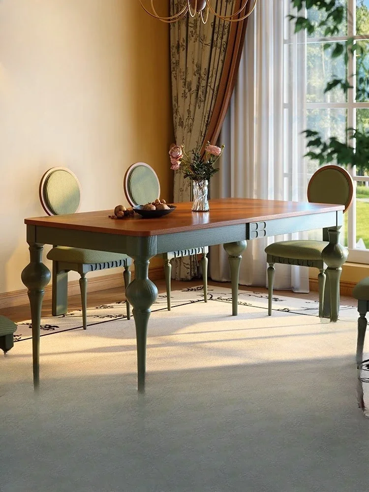 Minimalist Solid Wood Dining Table Rectangular Home Medieval Ash
