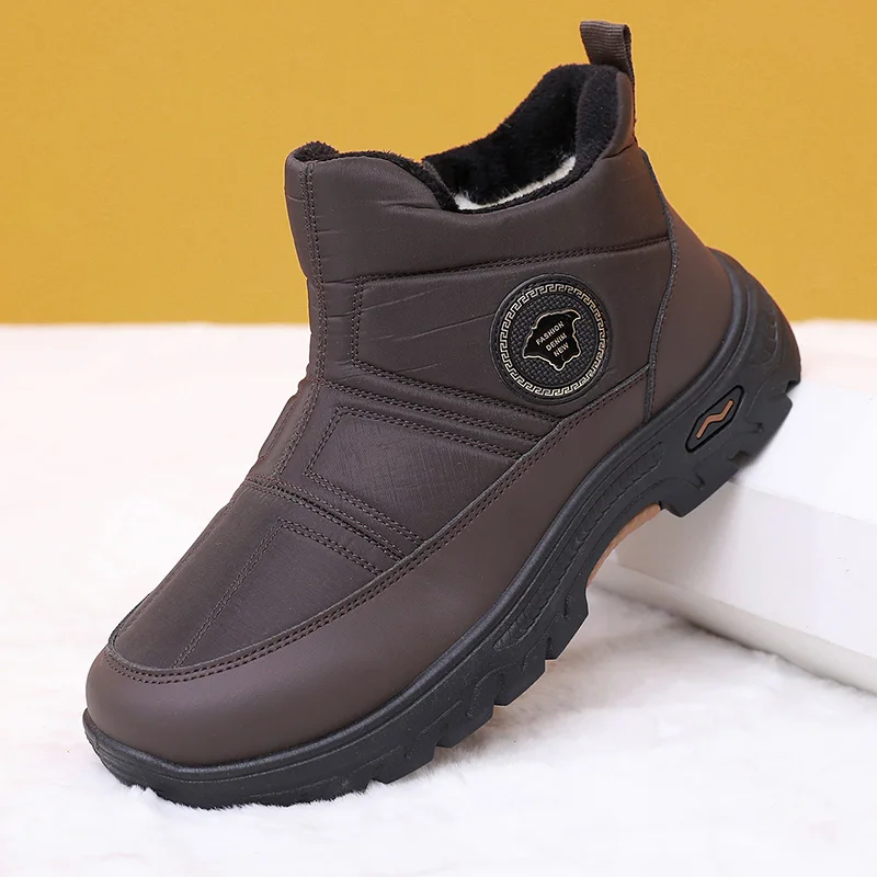2025 invierno nuevos zapatos de algodón para hombres cálidos y cómodos al aire libre versátil antideslizante duradero envío gratis zapatos de algodón para hombres