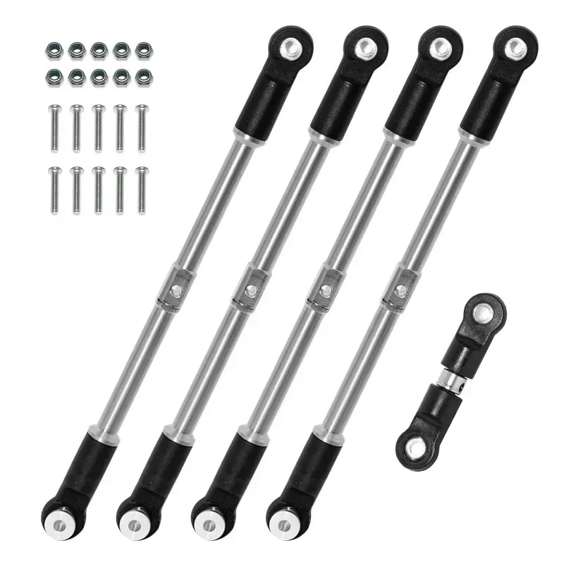 

5pcs Steel Front and Rear Link Rod Tie Rod Servo Link for Arrma 1/8 Karton Outcast 1/7 BIG ROCK Upgrade Parts