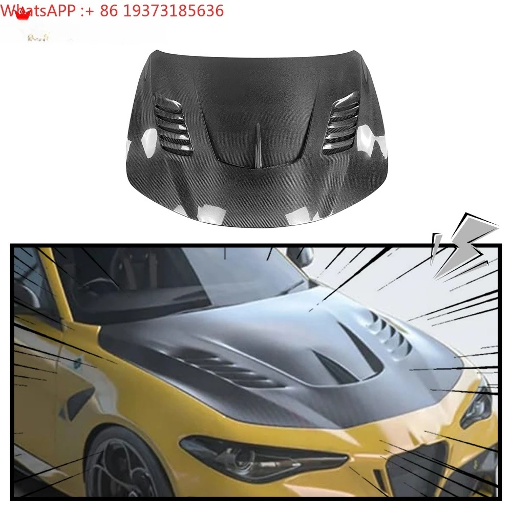 For 2025 New Design Carbon Fiber Hood for Alfa Romeo Giulia