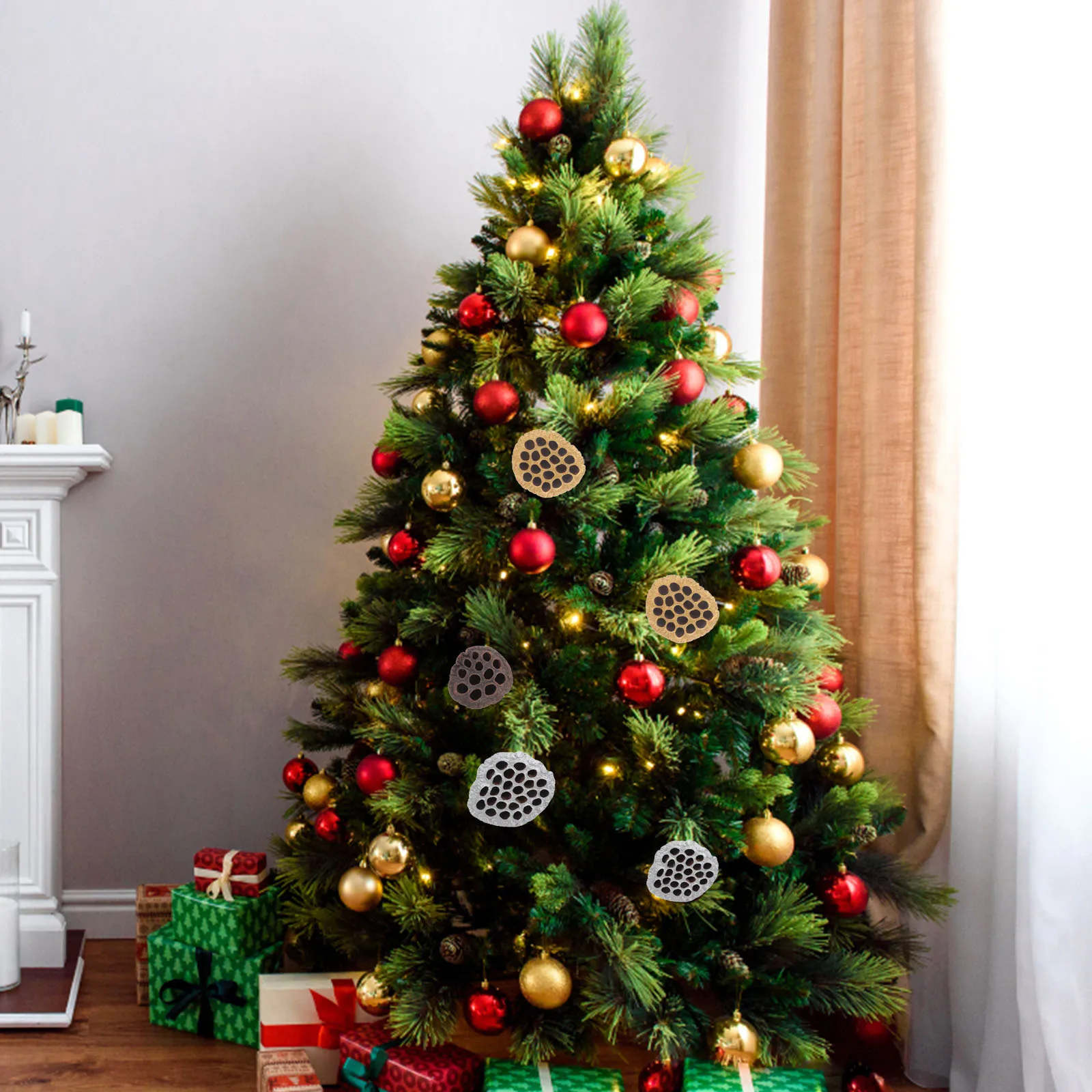 

12Pcs Dried Lotus Seedpods Natural Lotus Pod Decoration Party Festival Home Adornment Table DIY Craft Supplies