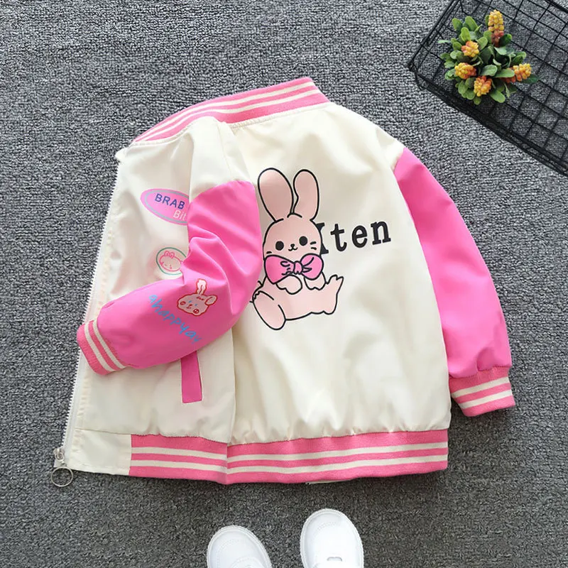 Girls Coat Overcoat Jacket Windbreak Outerwear 2024 Dazzling Spring Autumn Cotton Outfits Sport Teenagers Children's Clothing