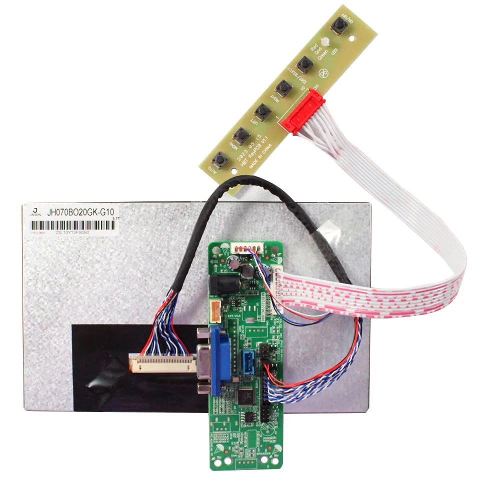 لوحة تحكم VGA ، شاشة LCD ، 7 بوصة ، 1000nit ، 1024x600 ، JH070BO20KG ، 20Pin