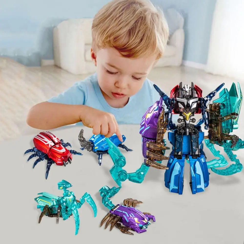 Mantis/Scorpion Transformation Robot Toys Multi-joint Simulation Animal Deformation Robot Movable Alloy Model Transformation Toy