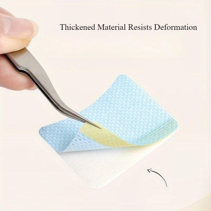 แผ่นรองอายแชโดว์แบบไม่มีขน 40 ชิ้น/แพ็ค, แผ่นเจลรองอายแชโดว์แบบไม่มีขน, ป้องกันคราบเครื่องสำอางสำหรับต่อขนตา