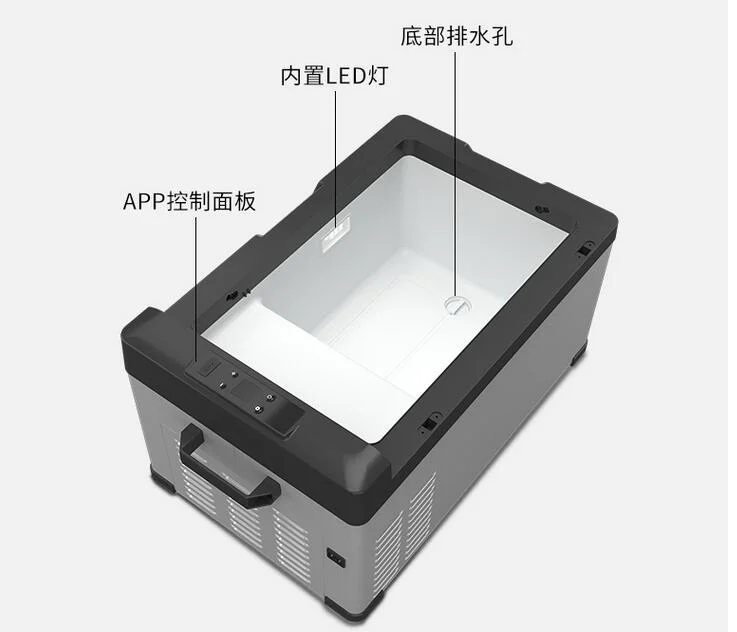 Alpicool كبير ضاغط سيارة ثلاجة 40L سيارة المنزل الاستخدام المزدوج عنبر مكتب ثلاجة صغيرة الفريزر التبريد في الهواء الطلق