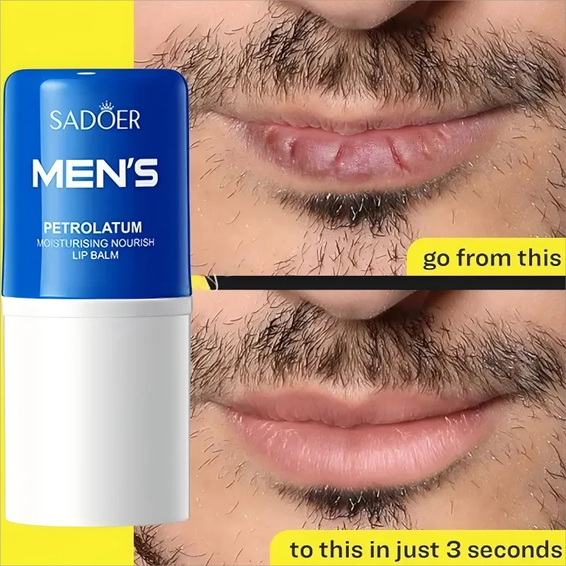 

Men Lip Balm Moisturizing Hydration Fading Lip Lines Anti-Cracking Remove Dead Skin Refreshing And Not Greasy Exquisite Lip Care