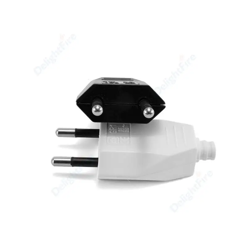 4.0mm EU Plug Adapter Male Replacement Outlets Rewireable Schuko Electeical Socket Europea AC Power Extension Cable Rewire Plug