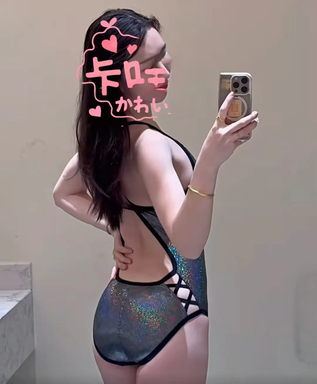 New Professional Swimming Triangular One-Piece Swimsuit Women's Training Competition Sports Thermal Style Aquatic Center