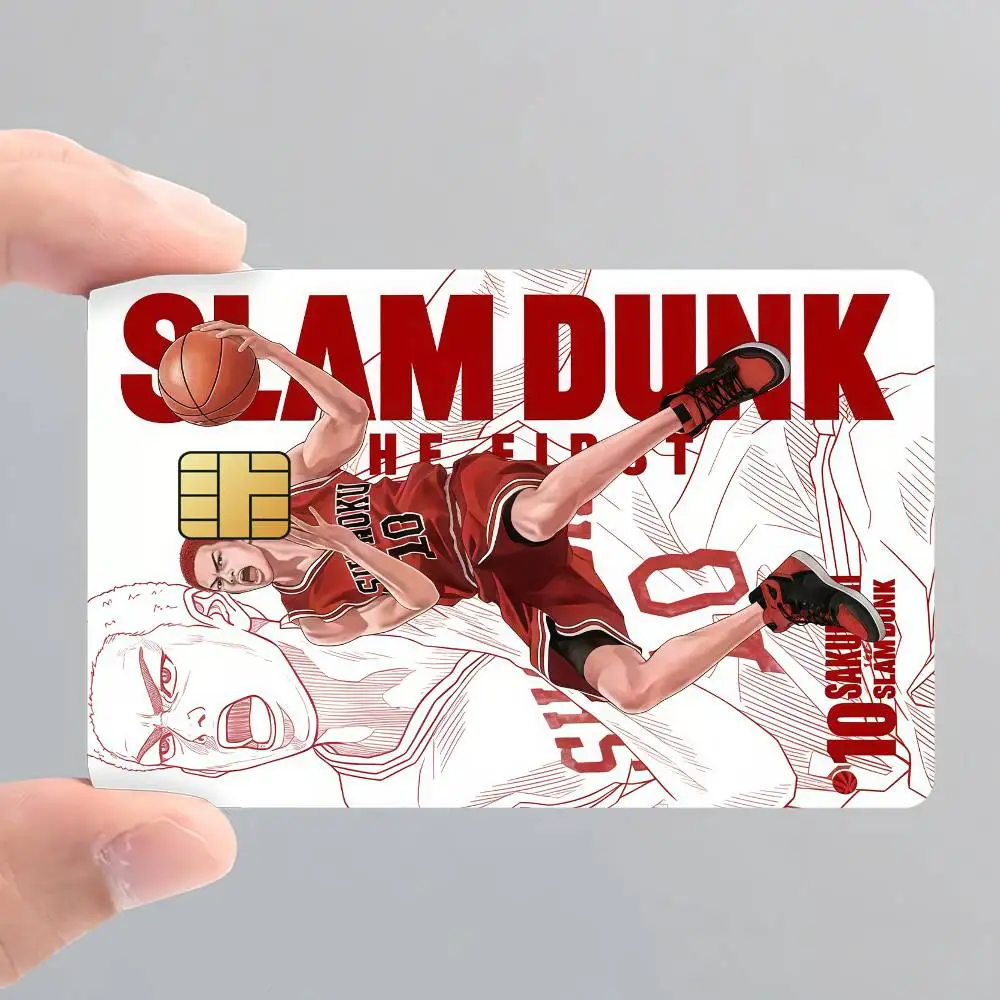 S-Slam Anime D-Dunk Hot Sale Decor Exquisite Card Sticker for Debit Credit Bank Cards Skin Cover Gift Student