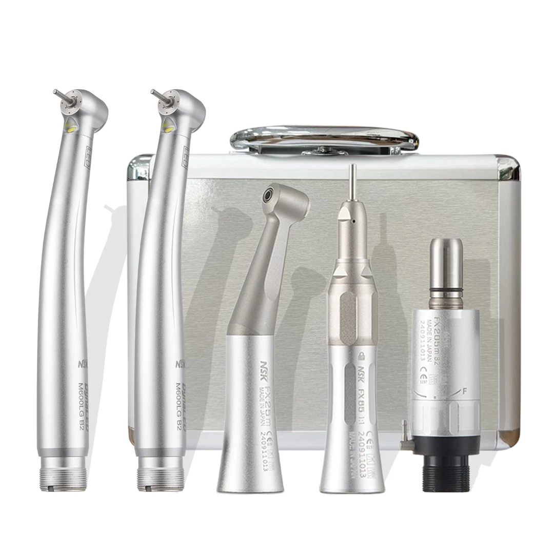 NSK Dental 1:1 Contra Angle Low Speed Direct Drive Handpiece FX Set Pana-Max2 Dental High Speed Handpiece Turbine Handpiece