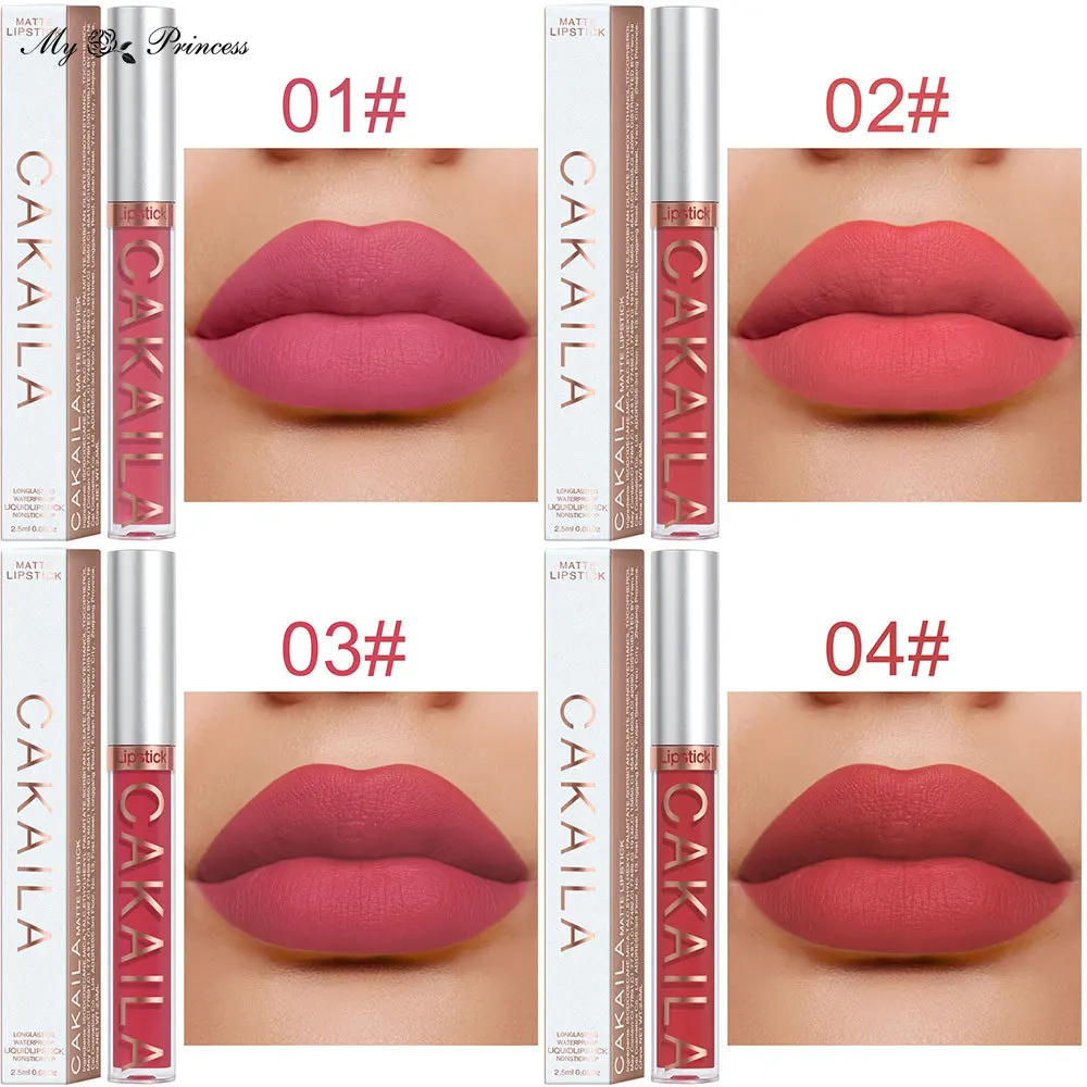 18 Colors Matte Lipgloss Wholesale Cheap Liquid Lipstick Makeup Lip Color Batom Long Lasting Sexy Red Pink Nude Lip Gloss Bulk