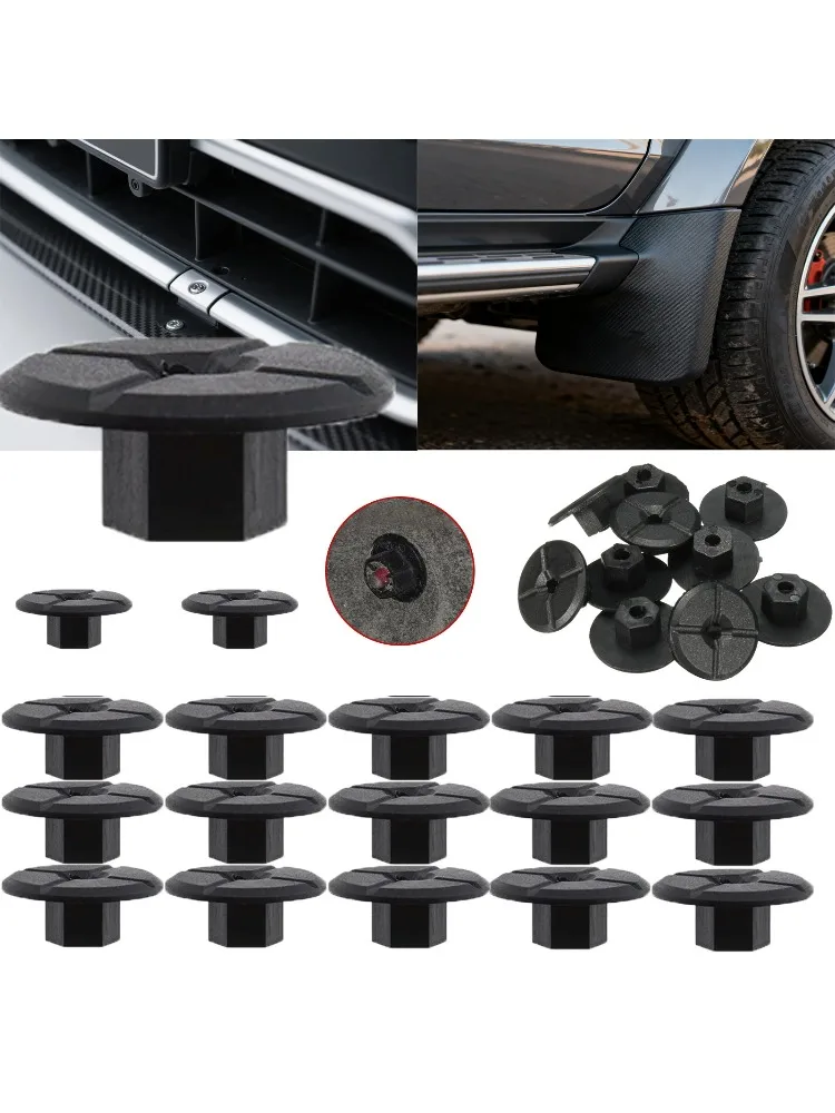 10-200 pièces garde-boue évasés de voiture garde-boue Clips de fixation écrous non filetés Clips de fixation de panneau de pare-chocs pour Mercedes Benz