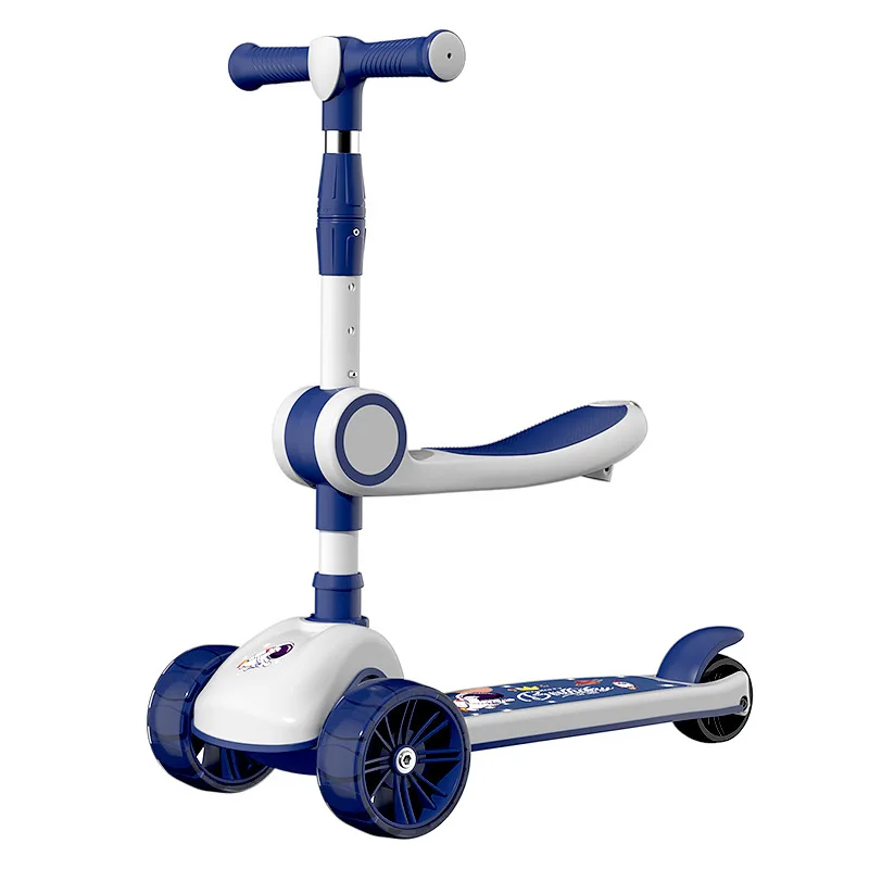 New Scooter for Children 1-3 6 12 Years Old Boys and Girls Pedal Scooter  Tri in One