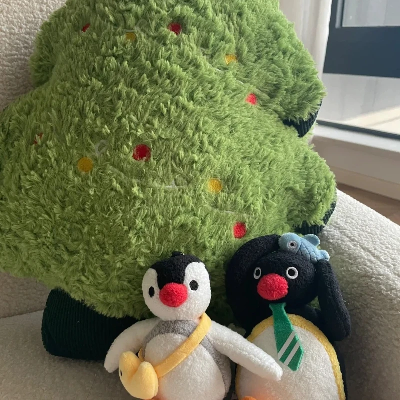 New Anime Figure Doll  Pingu Love Fish Penguin Kawaii Backpack Pendant Robby Plush Student Girl Doll Pendant Gift For Kids Toy