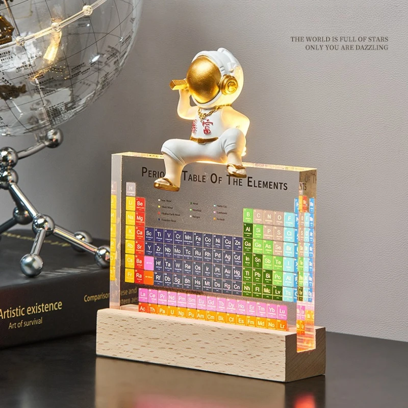 Unique Acrylic Periodic Table Figurines Chemistry Chart Tools Physical Display Teaching Props Students Gifts Desktop Decoration