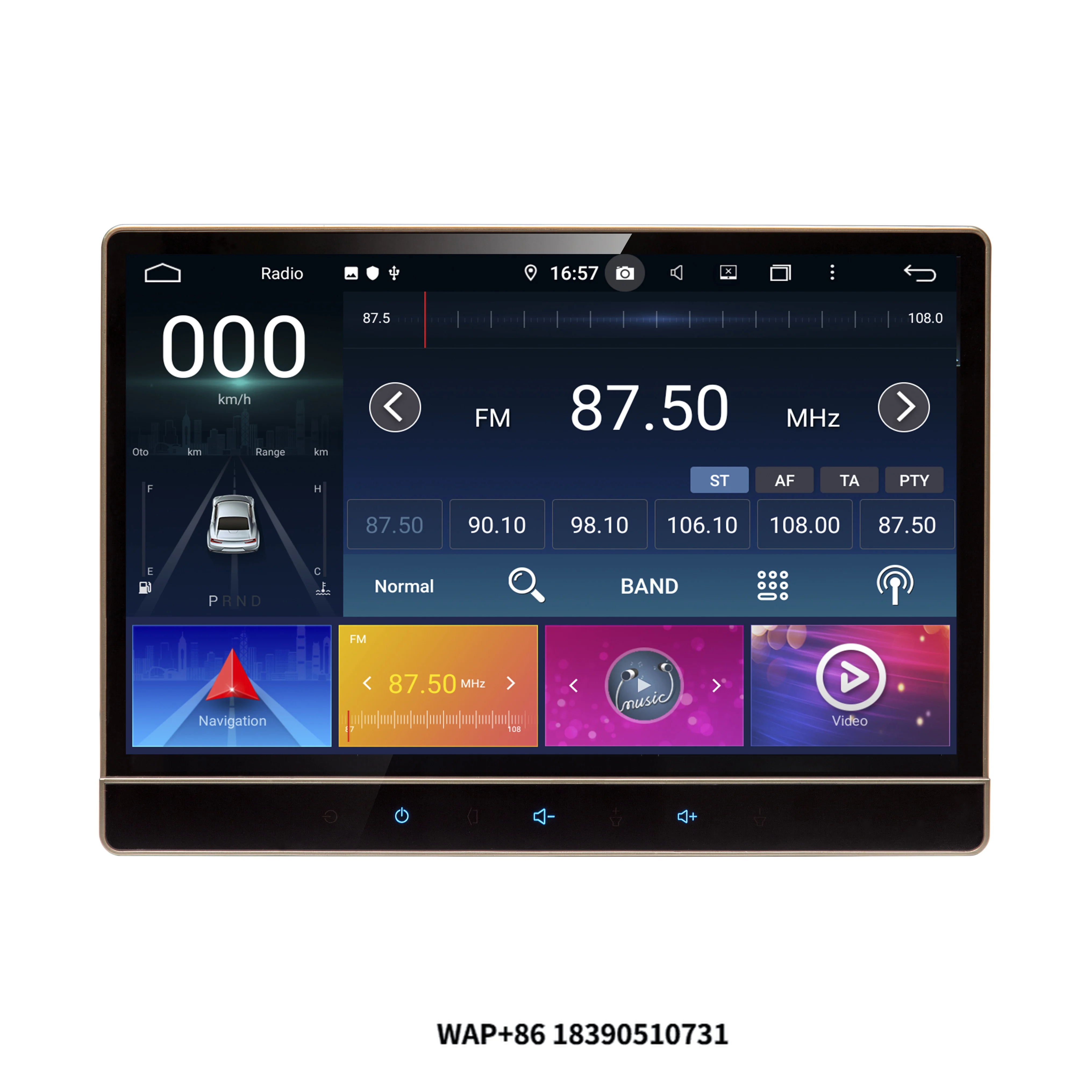

KLYDE 12.2 Inch Android 10.0 Car Radio 2 Din Universal Car Stereo Navigation with 3 Split Screen System Carplay Dsp Audio