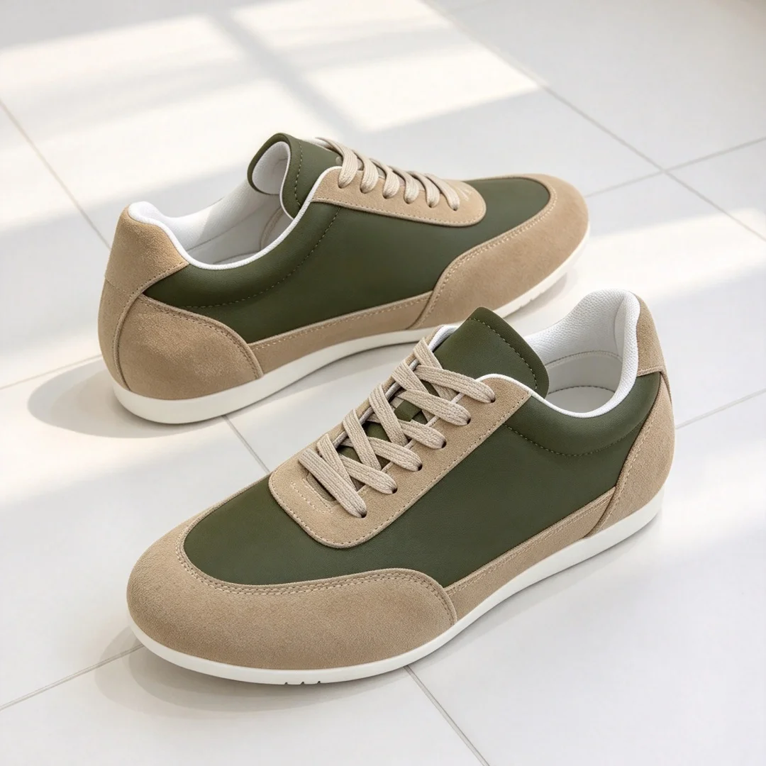 Luxury Brand Commuter Shoes Men’s Hiking Shoes Handcrafted Versatile Stylish Casual Athletic Shoes Cowhide Breathable Fabric