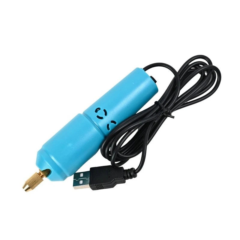

Handmade DIY mini electric drill USB household small electric shell punching machine