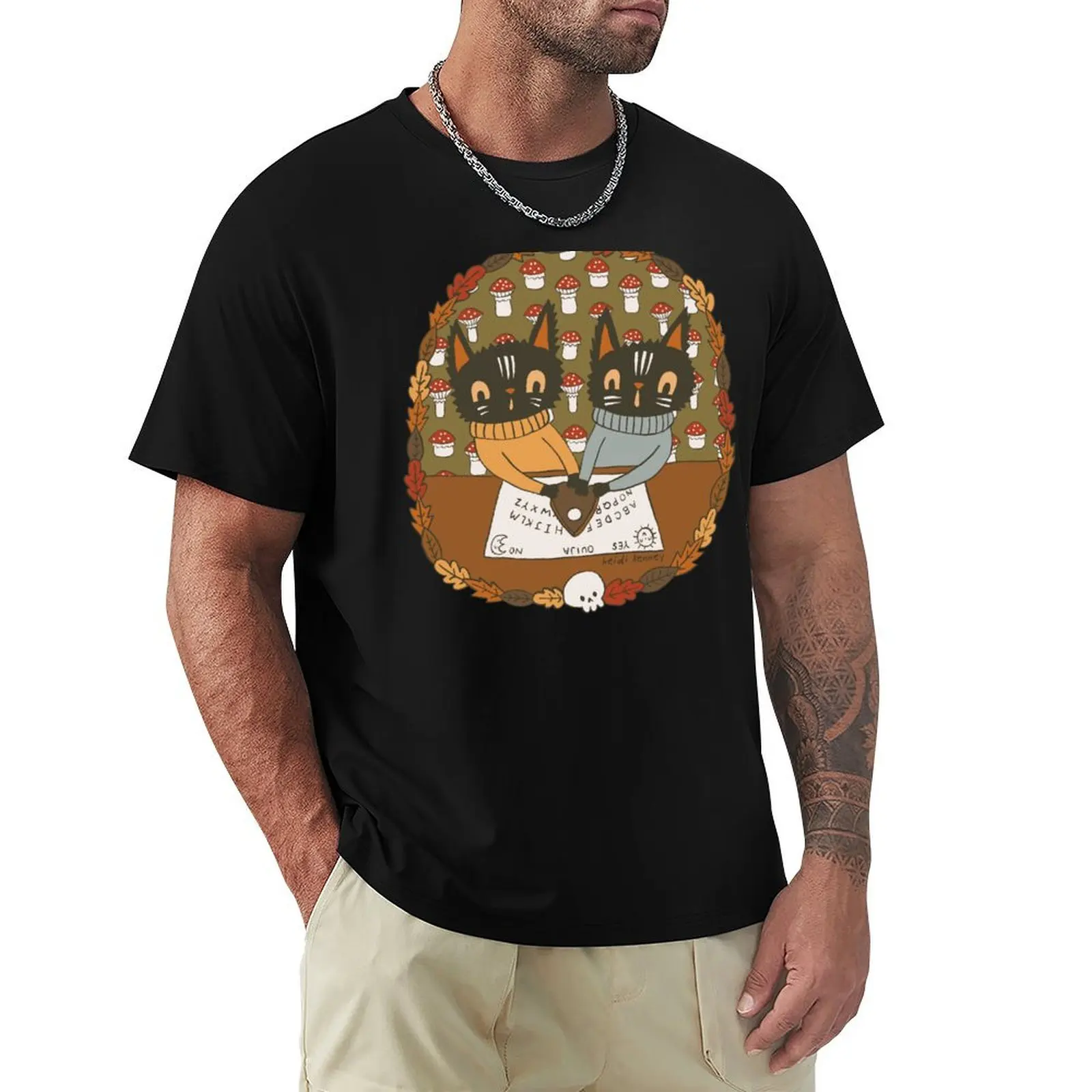 

Ouija Cat T-Shirt Holiday Outdoor T-Shirt