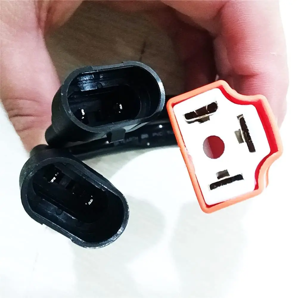 Fotografia 6: 2 PCS 9006/9005 para H4 Farol Lâmpada Conversão Fio Adaptador Conector de Cablagem