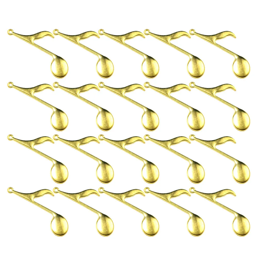 Musical Note Alloy Charms 20Pcs for DIY Jewelry Making Necklaces Bracelets Earrings Keychains