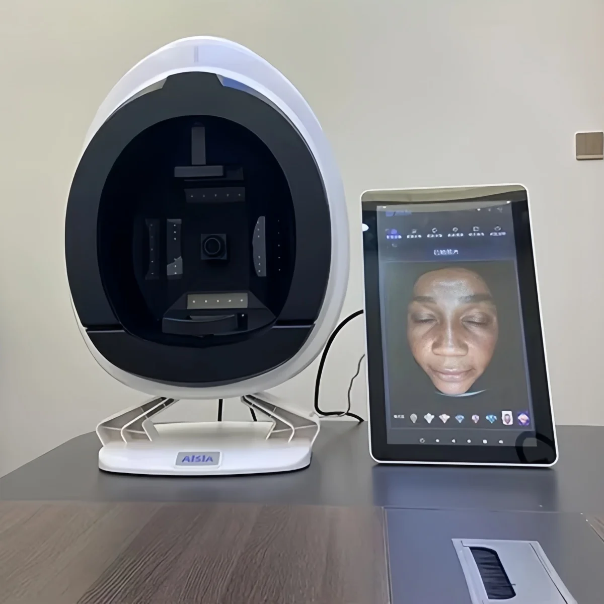 AISIA Q1 New 3D Facial Skin Analyzer 15.6 Inch Display 8 Spectrum Imaging Technology Skin Analysis Scanner Beauty Salon Machine