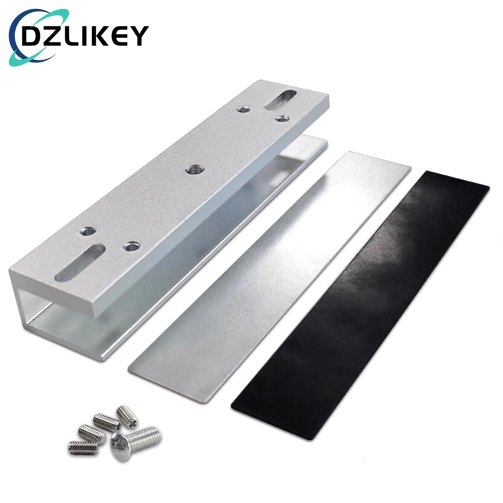 

Aluminum Alloy U-Shaped Bracket 280KG Magnetic Lock, Electrical Lock Matching Door Clip, Suitable for Frameless Glass Doors