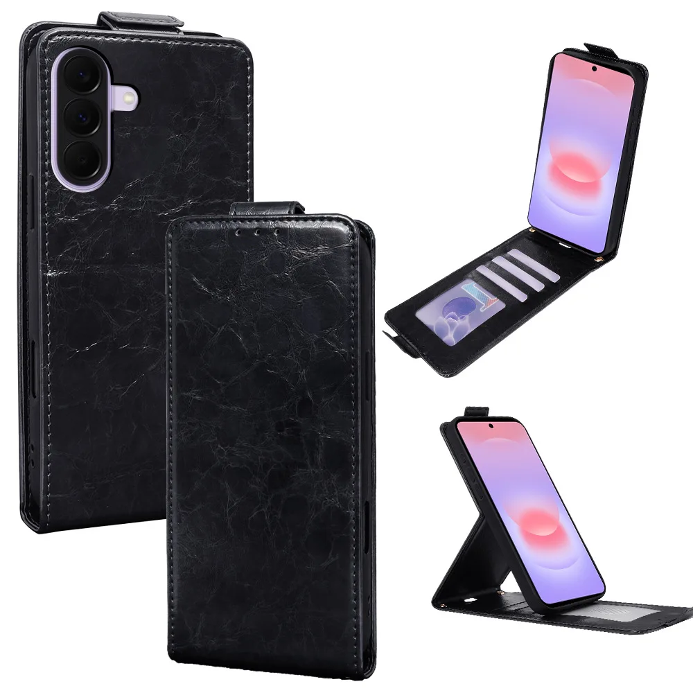 Magnetic Vertical Flip Cover for Samsung Galaxy A27 A57 A37 A07 A56 A26 A36 A06 A35 A55 A15 A24 A54 A34 A53 A52 A33 A51 A42 A90