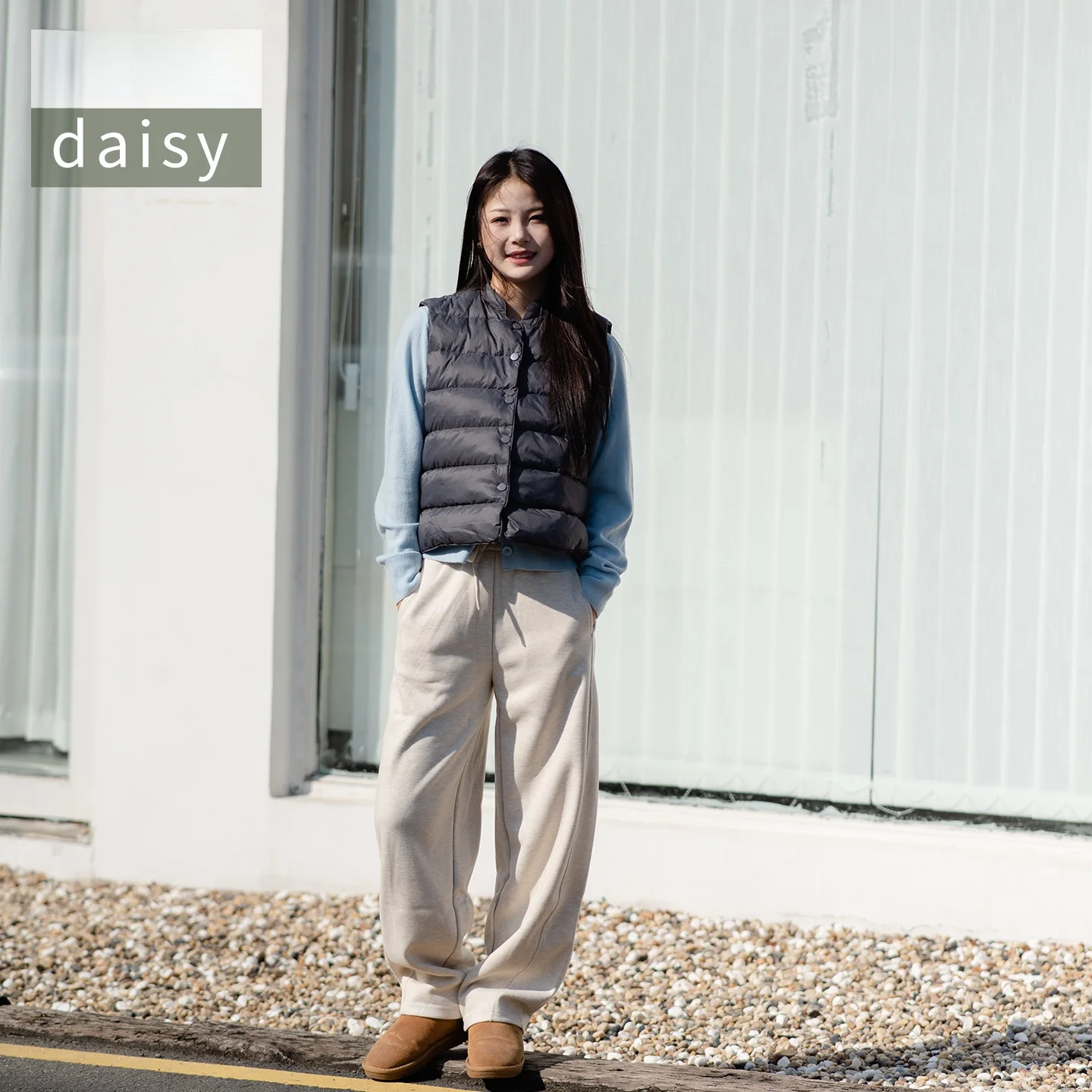 

White Daisy Winter ort down Jaet 95 White Du down Tee-Proof Stand Collar Coat Warm Thiened Single Button Closure