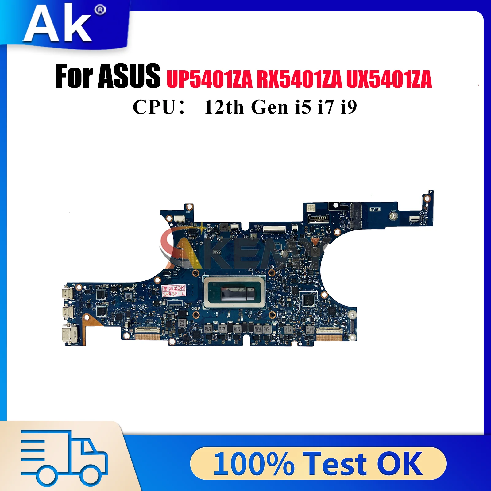 

UX5401ZA Материнская плата для ноутбука ASUS ZenBook UX540ZA BX5401EA UX5401 RX5401EA UP5401EA Материнская плата для ноутбука с 12-го поколения i5 i7 i9