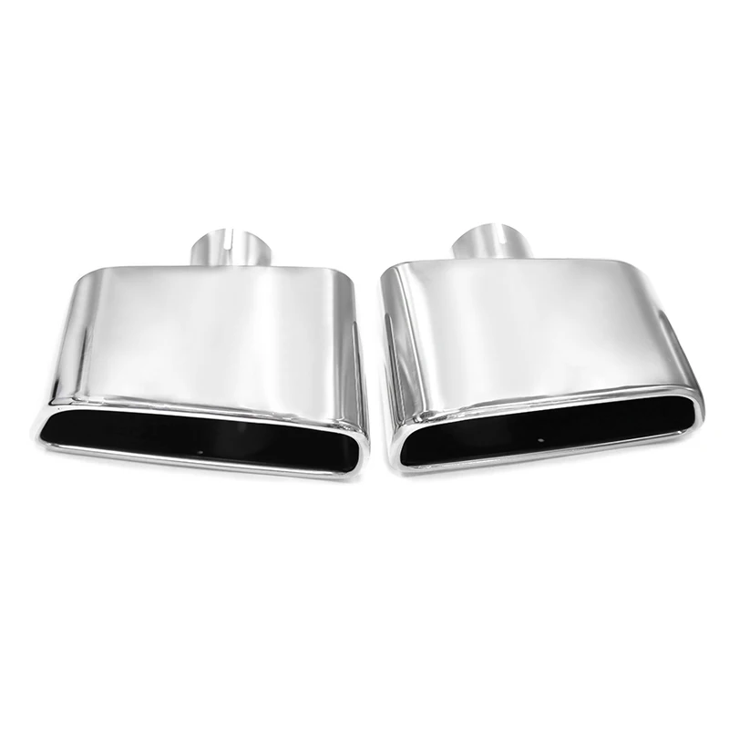 1 Paar große Größe 160 mm 210 mm Breite Auspuffspitze Schalldämpferspitze Edelstahl Vierkantrohr Autoauspuff Endrohr Düse