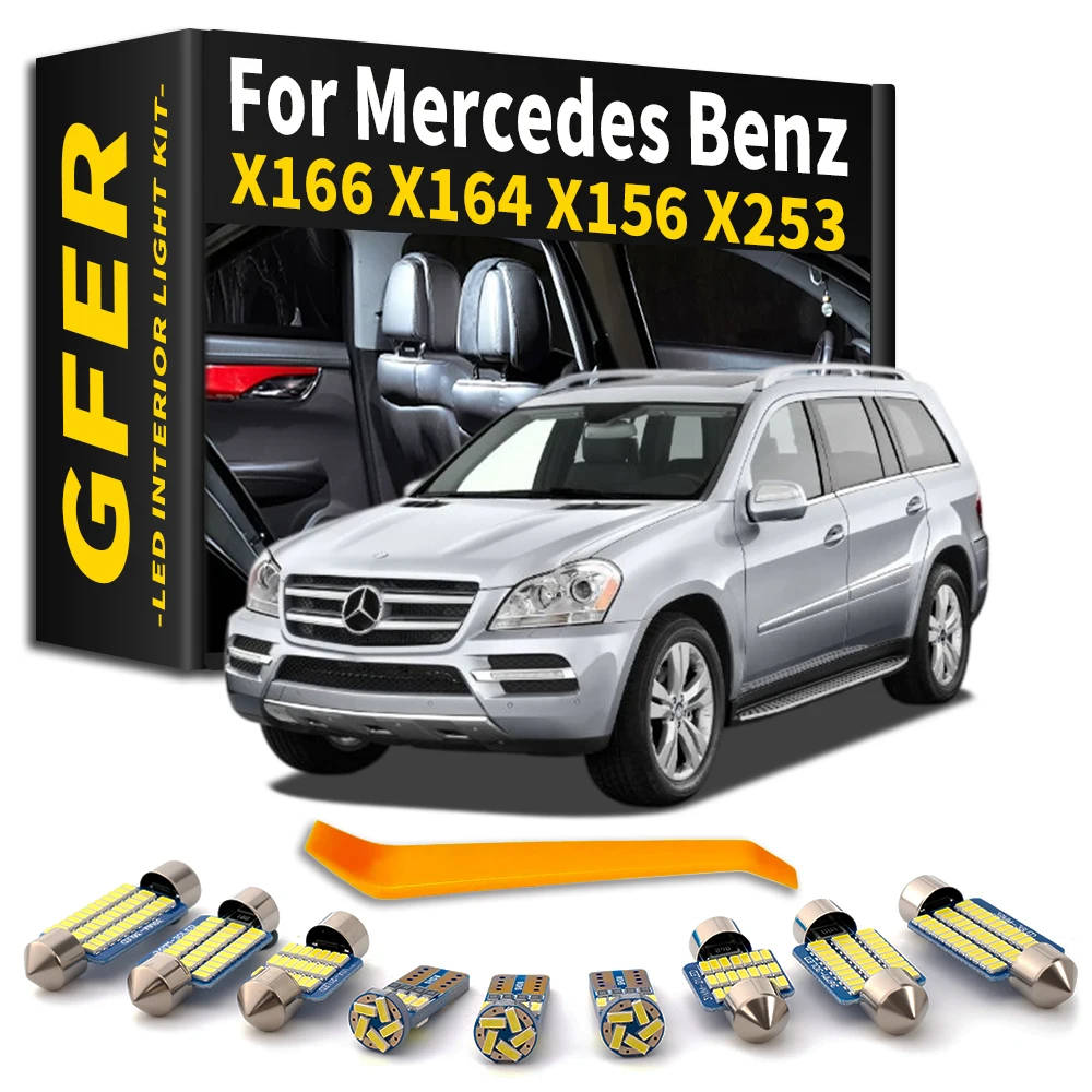 LED Interior Light Kit For Mercedes Benz W166 X166 X156 X164 X256 X204 GL 320 350 400 420 450 500 63 AMG GLA GLC GLE GLK Canbus
