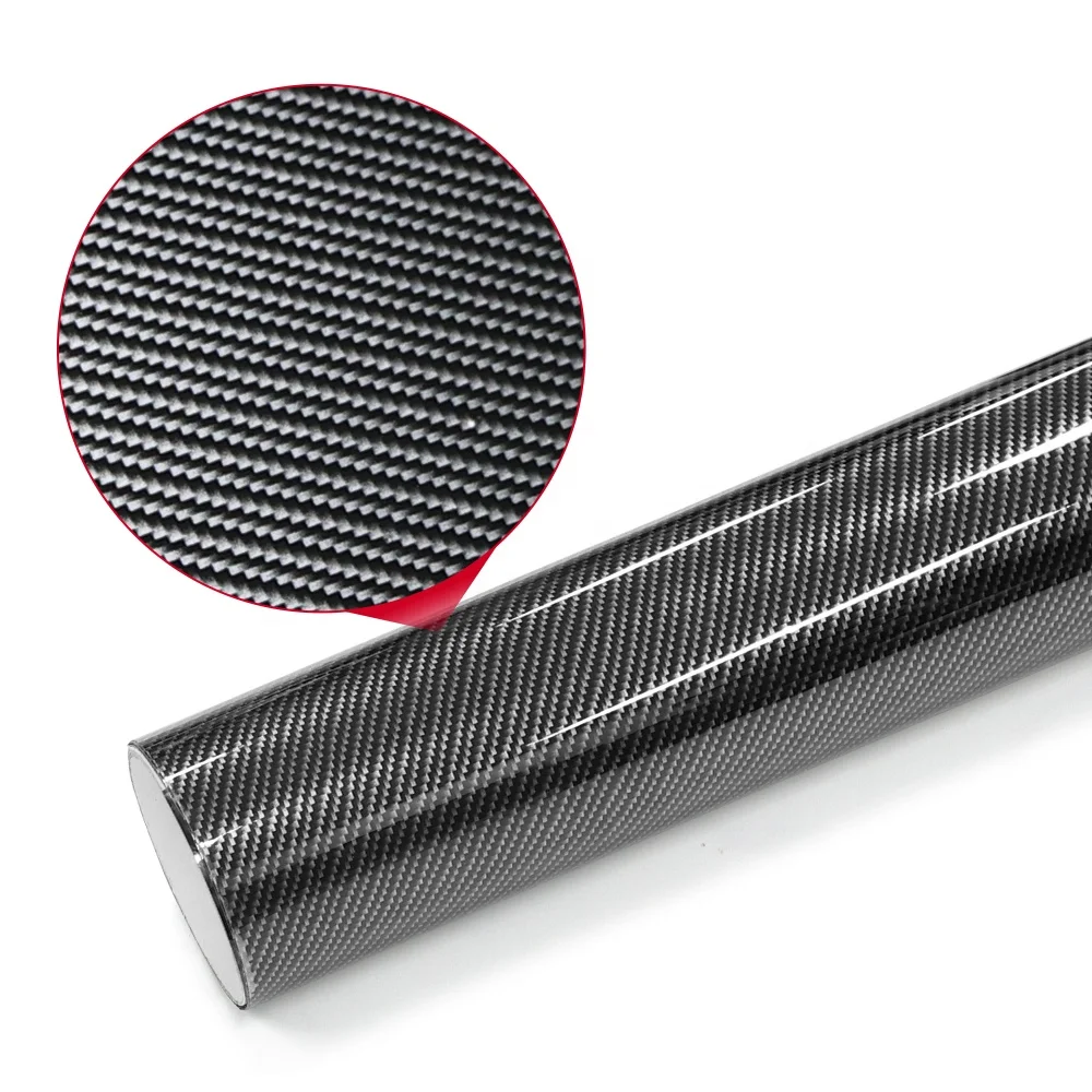 30Cm * 16m 6D glossy carbon fiber vinyl car interior decoration film for car sticker motorcycle film