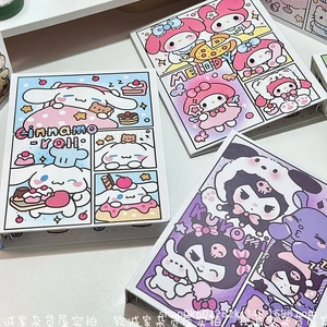 Miniso-Sanrio Album Cards Book, card holder, map card, binding, cartoons, Taa Tomy, Vmax, GX, ex, folder, children's toy gifts, 80pcs 8 Main Sales Sanrio Binder - №8