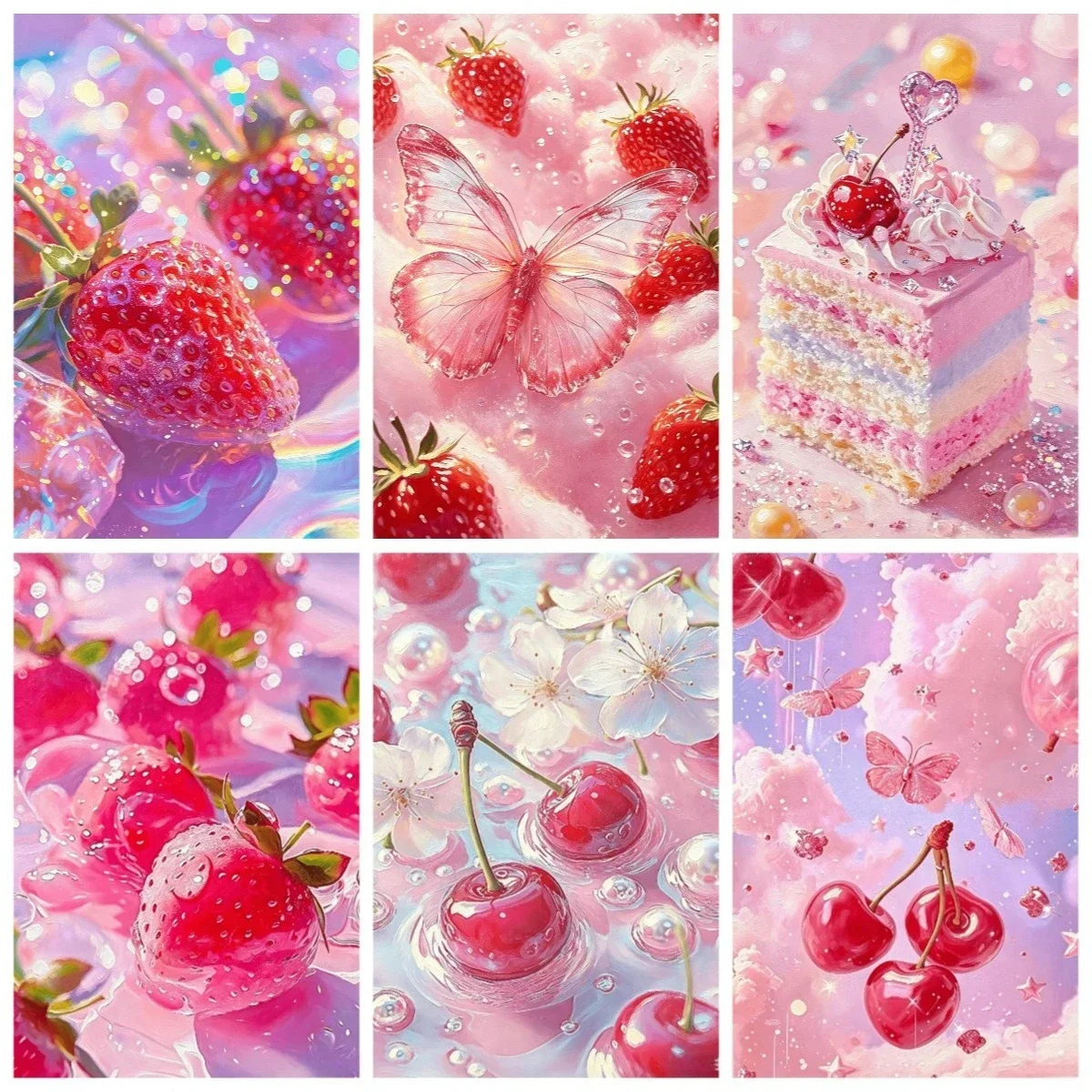 Paint By Numbers Kit for Adults ,children，Beginner To Advanced Number Oil Paintin Home Decor DIY Art Strawberry Fruit
