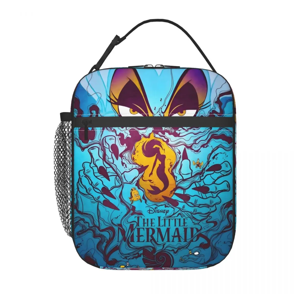 

Custom Ariel The Little Mermaid Mangas Thermal Insulated Lunch Bags Portable Lunch Box for School Multifunction Food Tote Bags