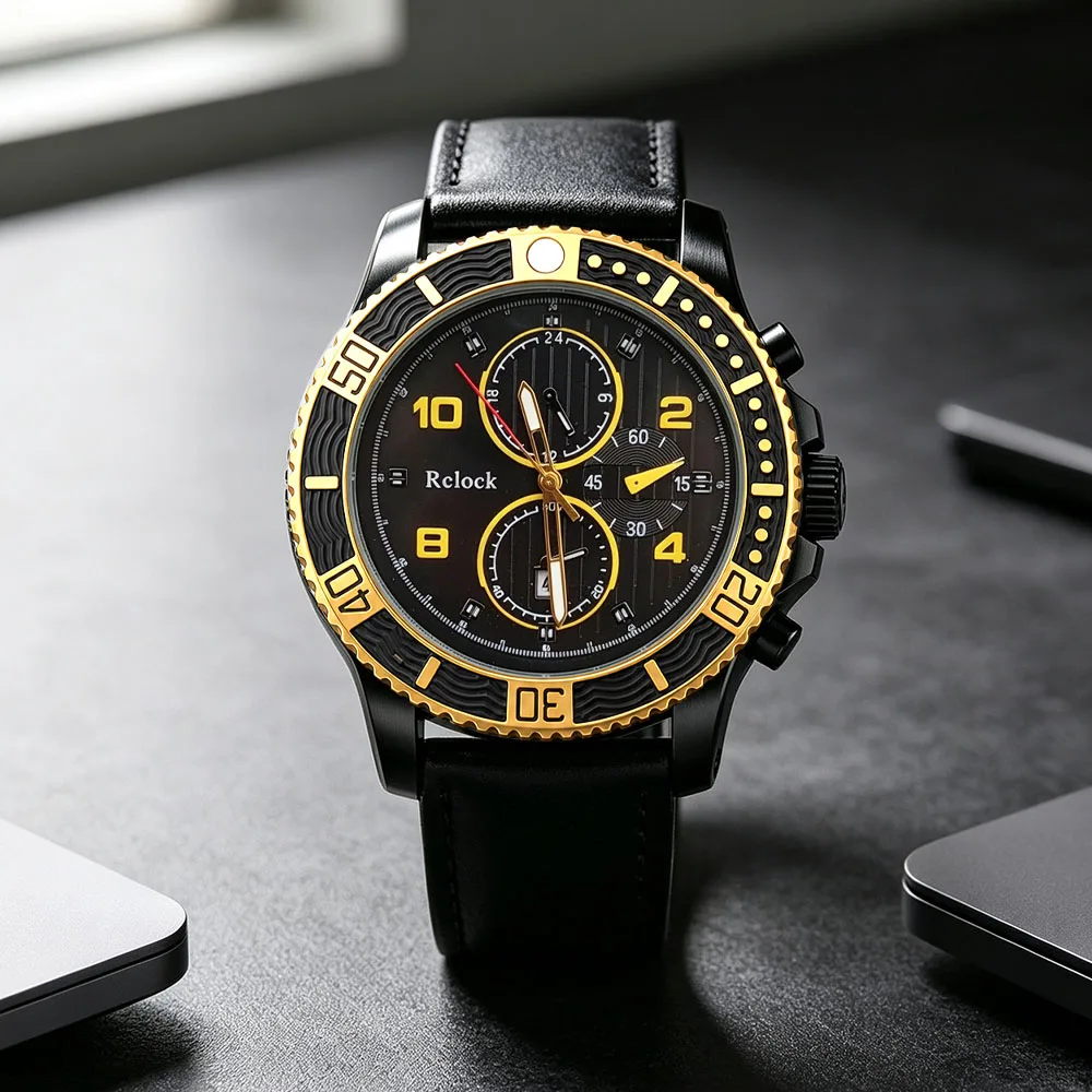 1Pc New Men's Business Fashion Quartz Watch, Round Dial, Suitable for Daily and Formal Occasions, the Best Choice for Birthday Gifts, Anniversaries, and Graduation Gifts