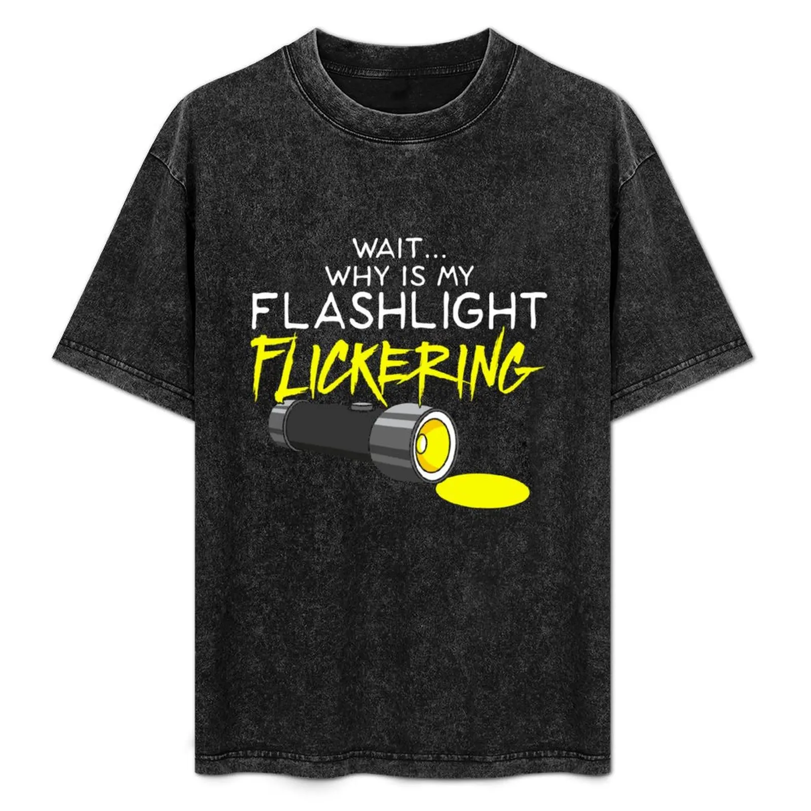 

GHOST HUNTING: Flashlight Flickering Phasmophobia T-Shirt Large Size Loose Casual Tee
