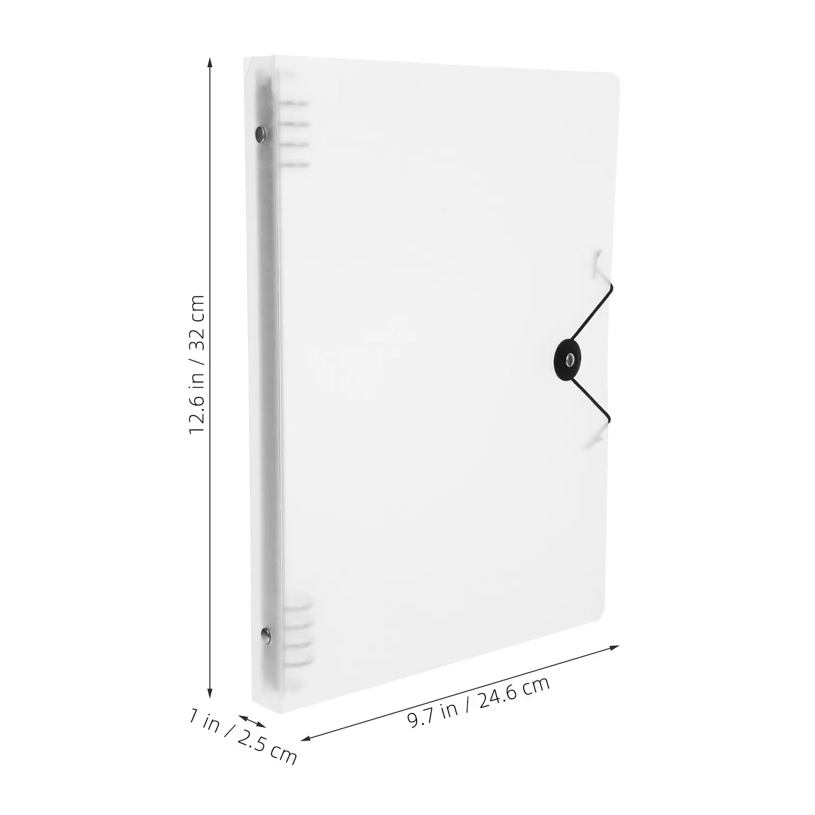 A4 Transparent PP Notebook Cover Lightweight Portable Binder Shell Sturdy Notepad Case for Students Professionals Scrapbook