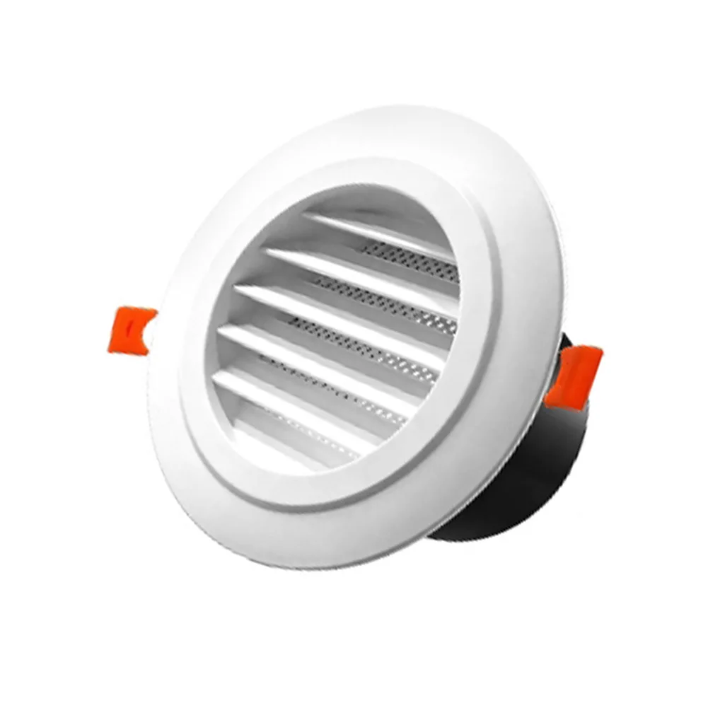 75mm 100mm Slanted Louvered Vent Cover ABS Weatherproof Exhaust Airflow Bathroom Dryer Attic Wall Ceiling Replacement Parts
